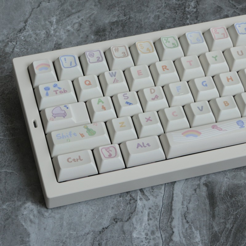 Home Office Layout - 142 Tuşlar Nota PBT Klavye Tuş