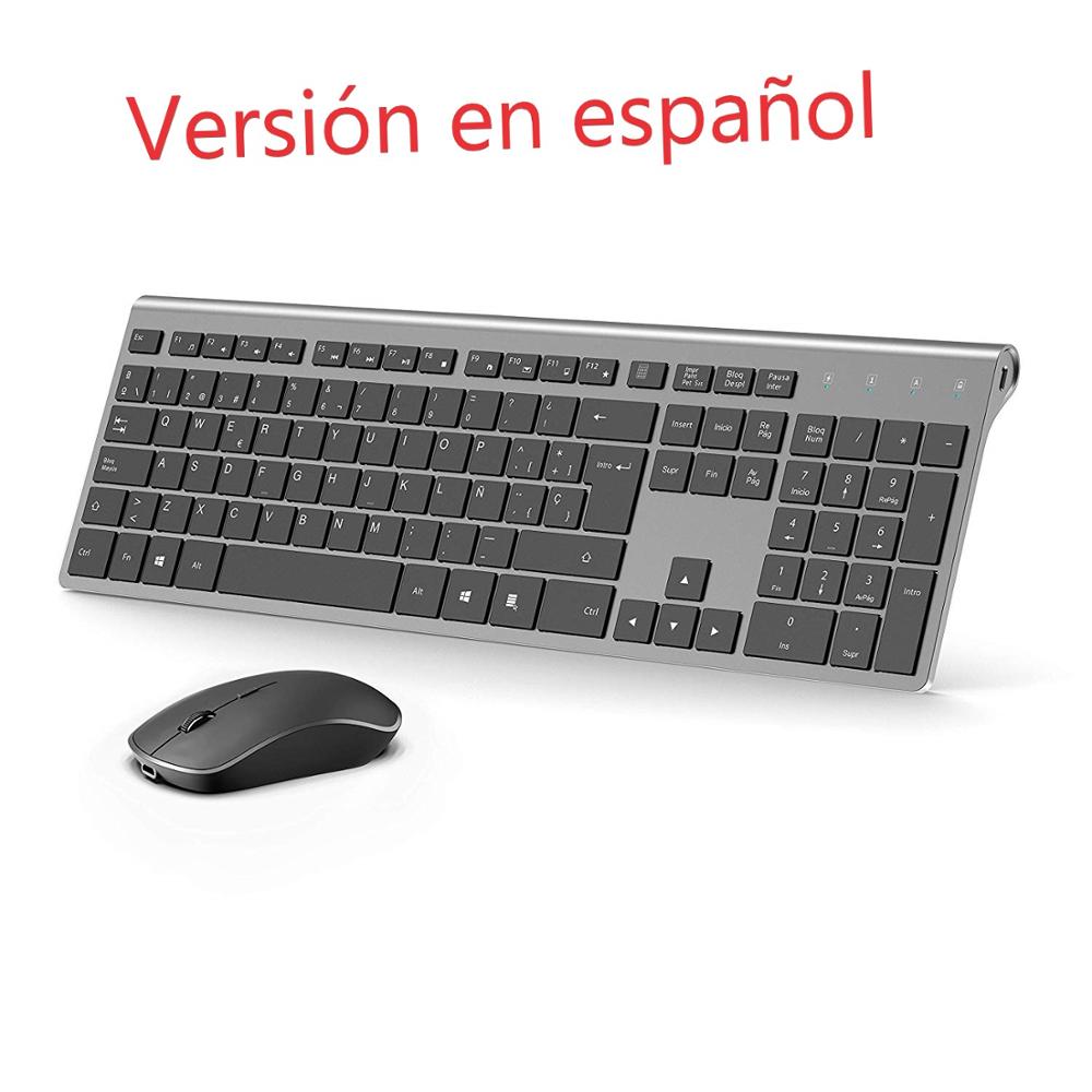 Home Office Layout - Kablosuz klavye ve fare seti İspanyolca