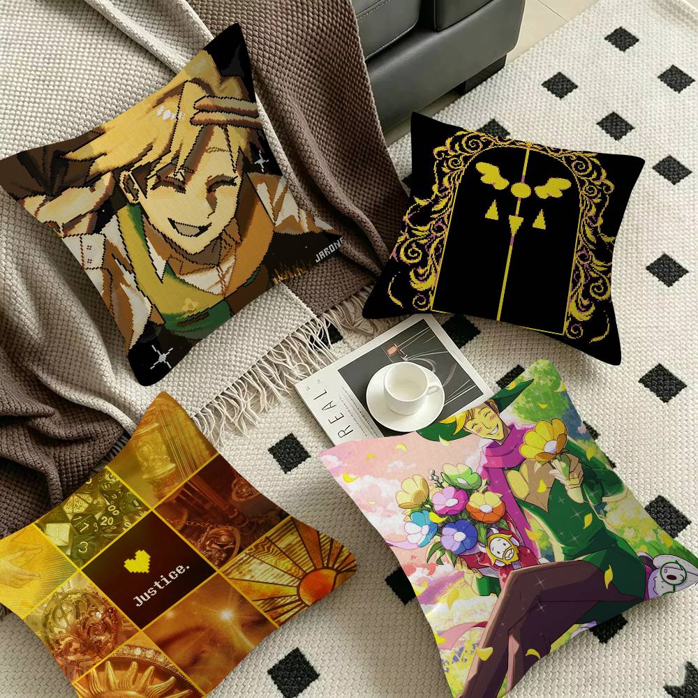 Home Office Icon - GAME YELLOW DELTARUNE icon Dekoratif Yastık