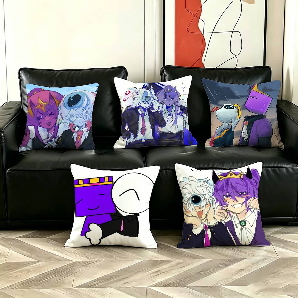 Home Office Tax - W-Wemmbu Eggchan T-Tax Duo Yastık Kılıfı