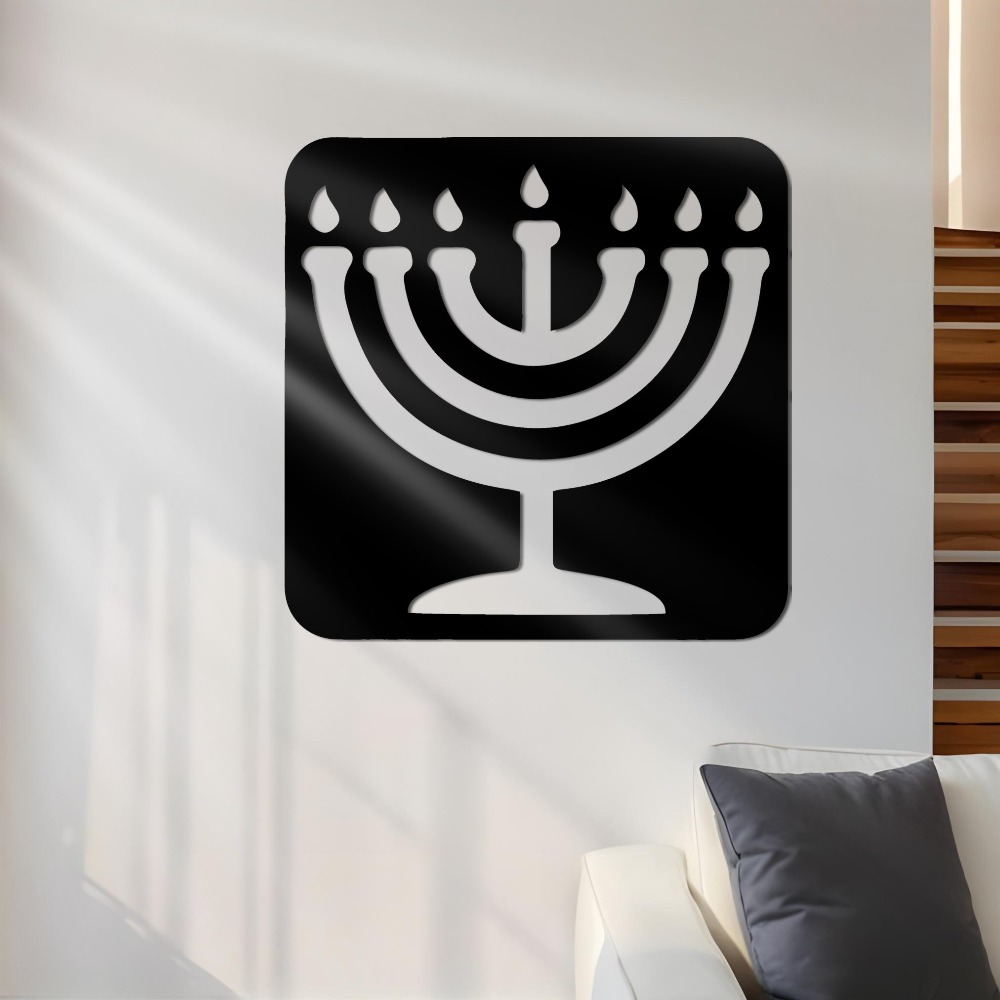 Home Office For - CIFBUY Demir Duvar Sanatı Vintage Menorah