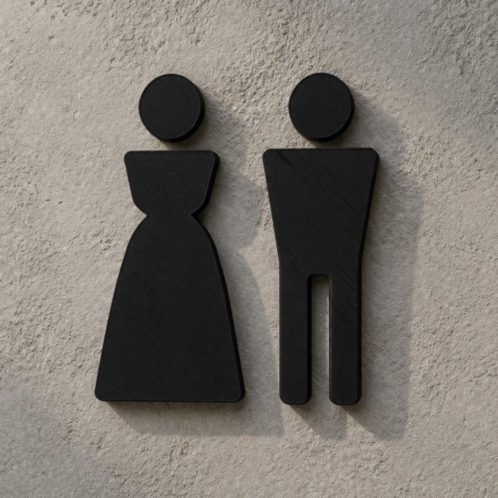 Minimalist 3D Baskılı Erkek Ka - Home Office Icon incelemesi ve fiyatı
