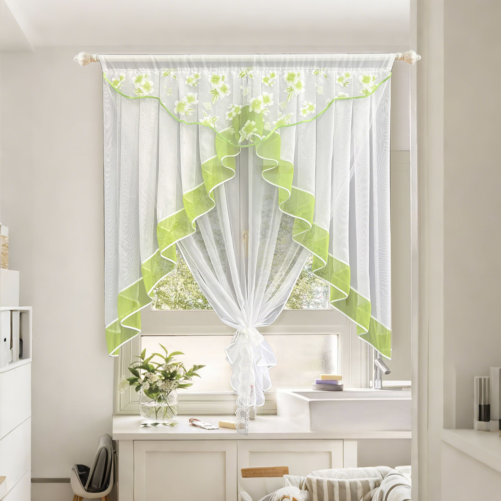 Çiçeği Baskı Sırf Perdeleri Se - Home Office Romance incelemesi ve fiyatı