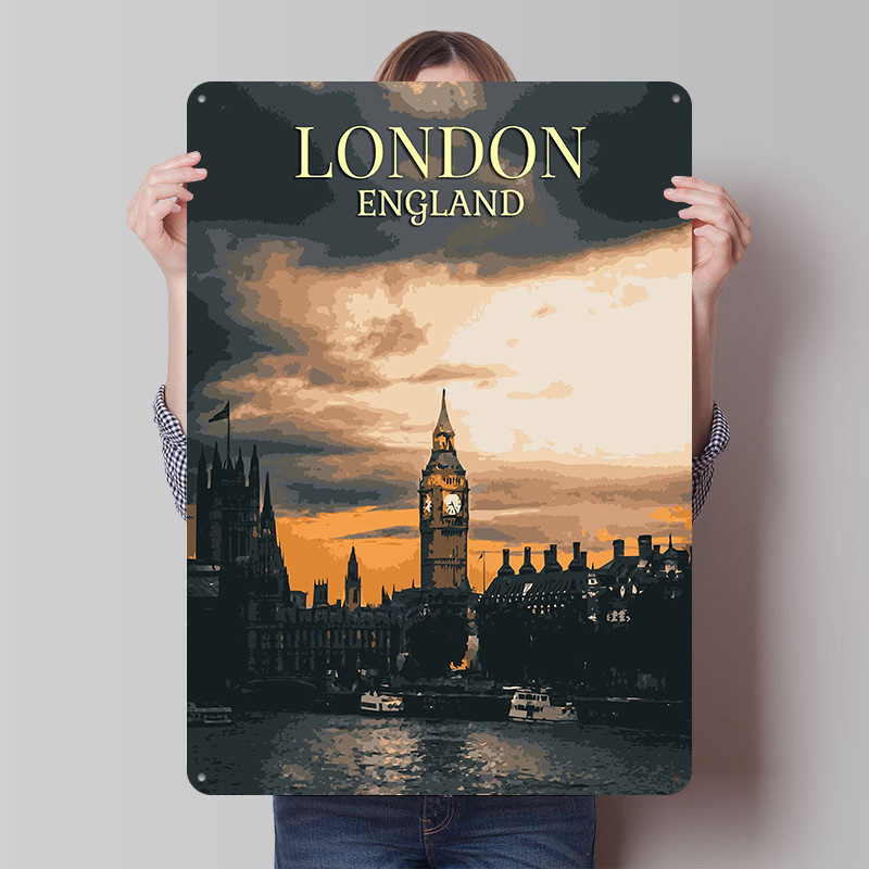 Vintage Londra Teneke Posterle - Home Office Of London incelemesi ve fiyatı