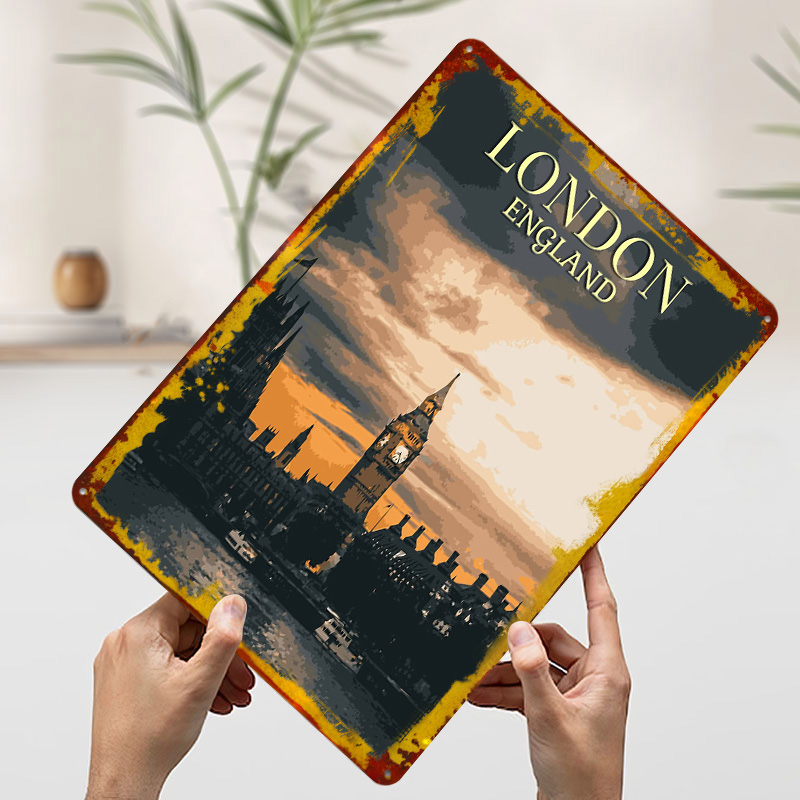 Vintage Londra Teneke Posterle - Home Office Of London incelemesi ve fiyatı