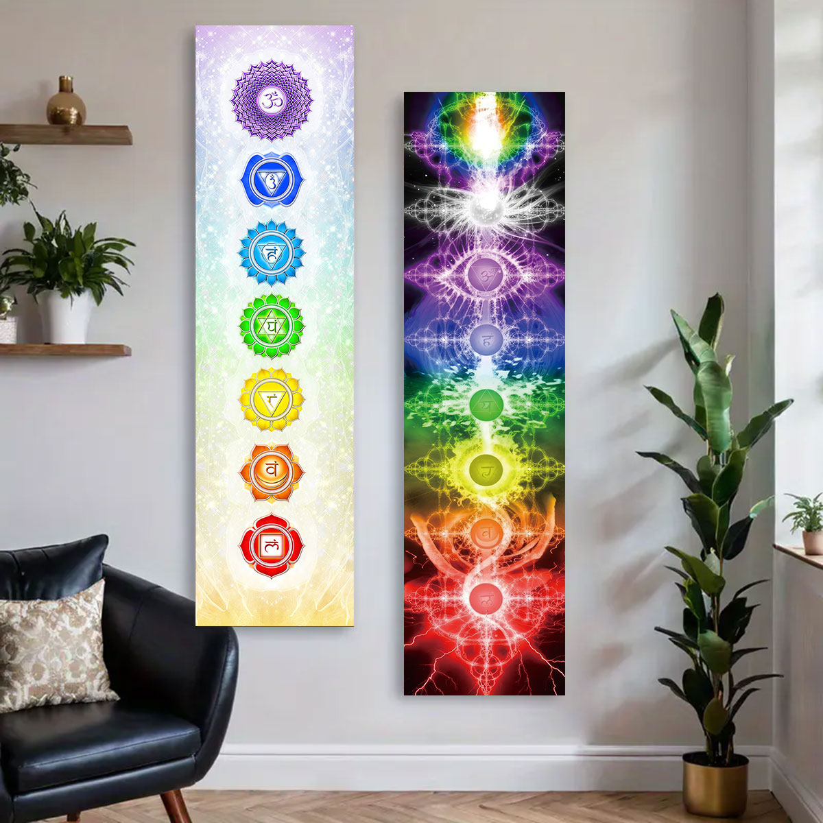 Renkli Mandala Çakra Gökkuşağı - Home Office Yoga Room incelemesi ve fiyatı