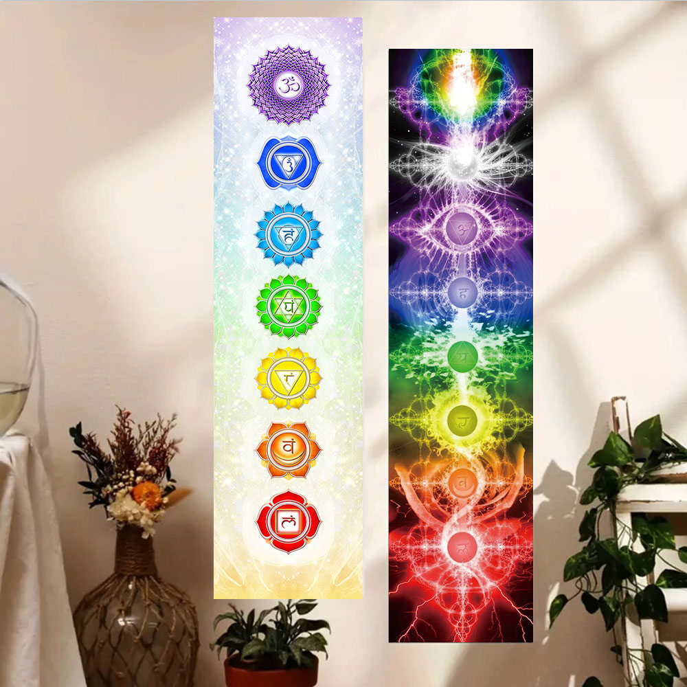 Renkli Mandala Çakra Gökkuşağı - Home Office Yoga Room incelemesi ve fiyatı