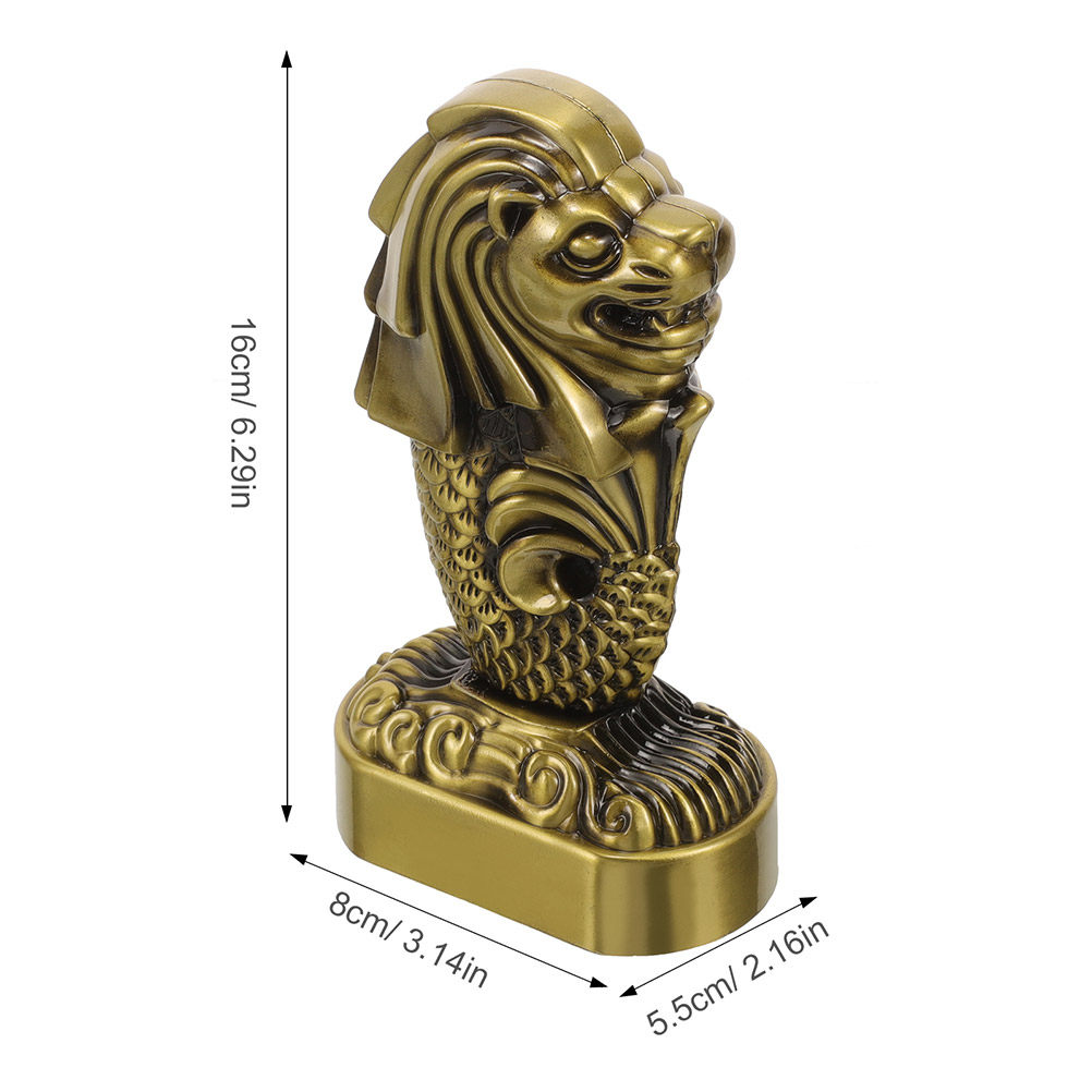 2 adet Merlion Singapur Metal  - Home Office Singapore incelemesi ve fiyatı