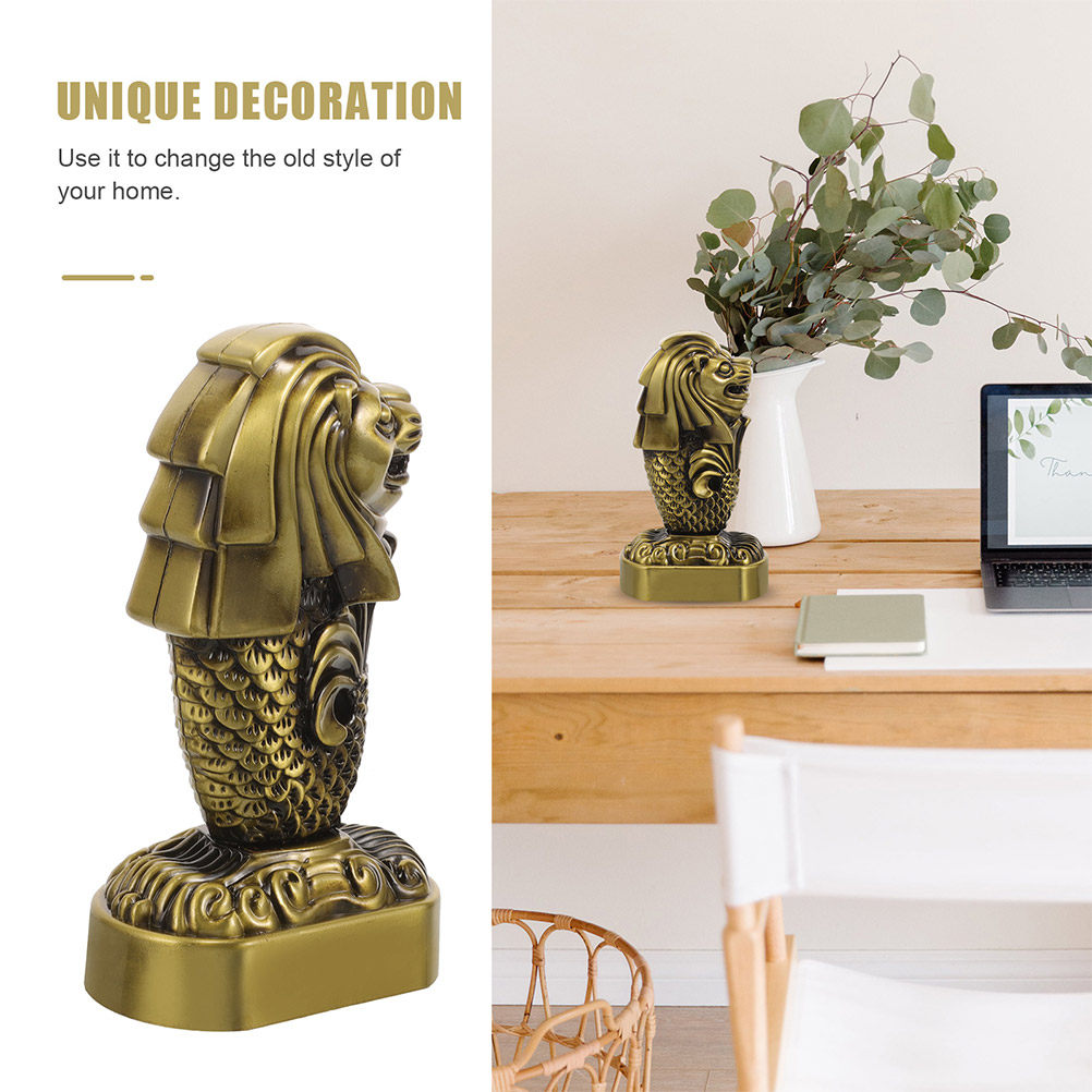 2 adet Merlion Singapur Metal  - Home Office Singapore incelemesi ve fiyatı