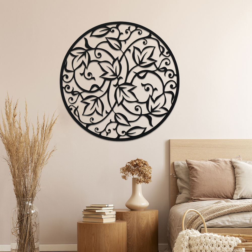Zarif Siyah Metal Mandala Duva - Home Office Yoga Room incelemesi ve fiyatı